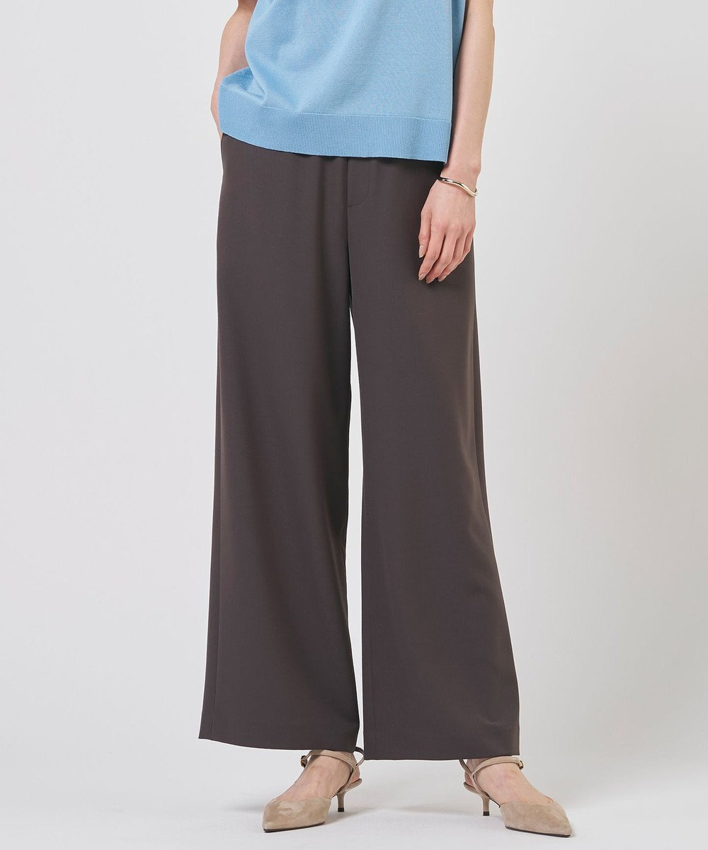 J.PRESS LADIES RELAXION トロ ワイド イージー パンツ 