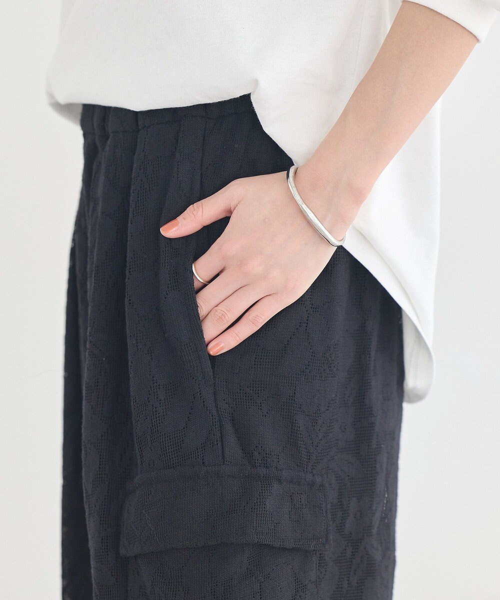 earth music&ecology 総レースカーゴパンツ 