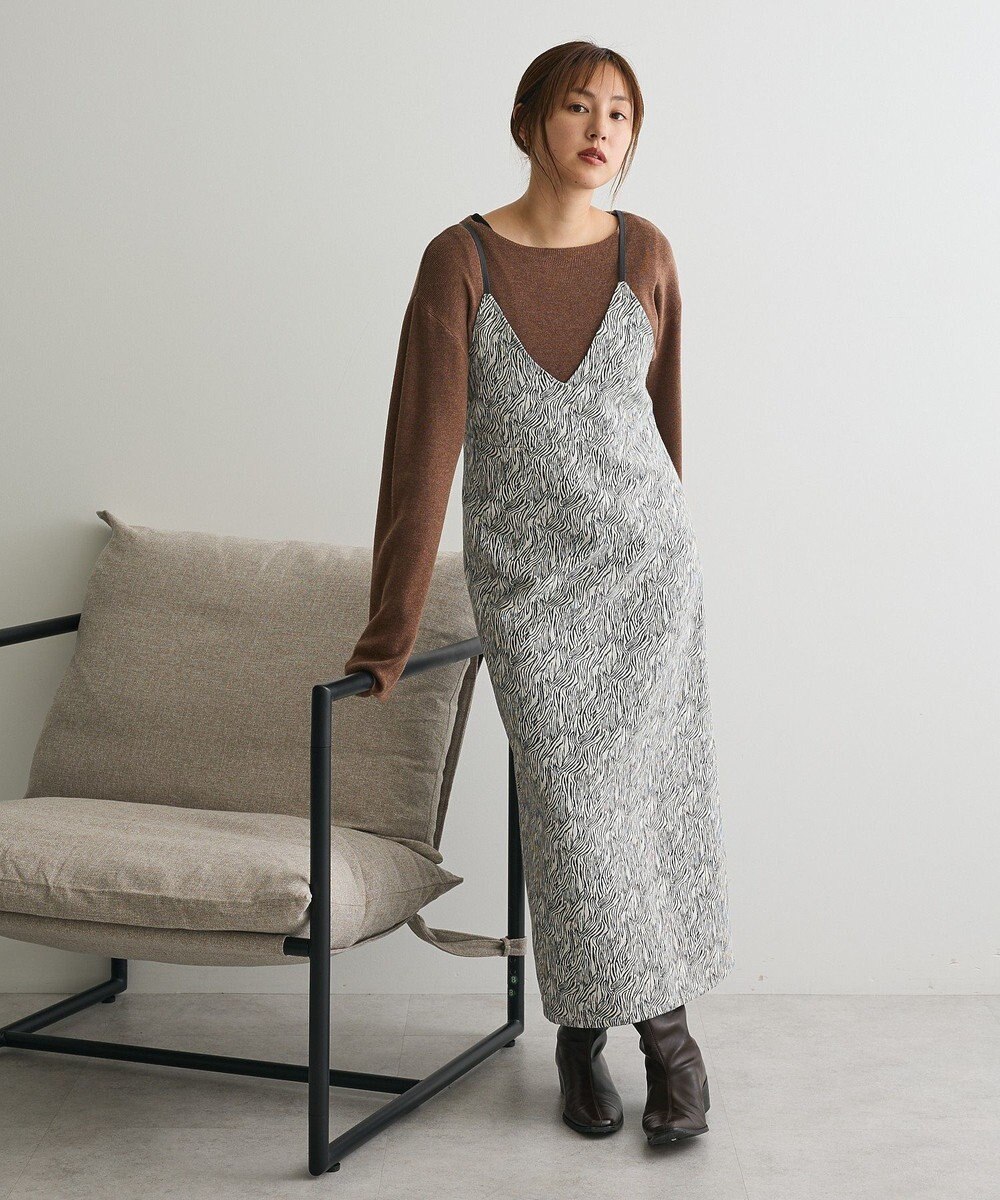 CRAFT STANDARD BOUTIQUE ゼブラ柄キャミワンピース 