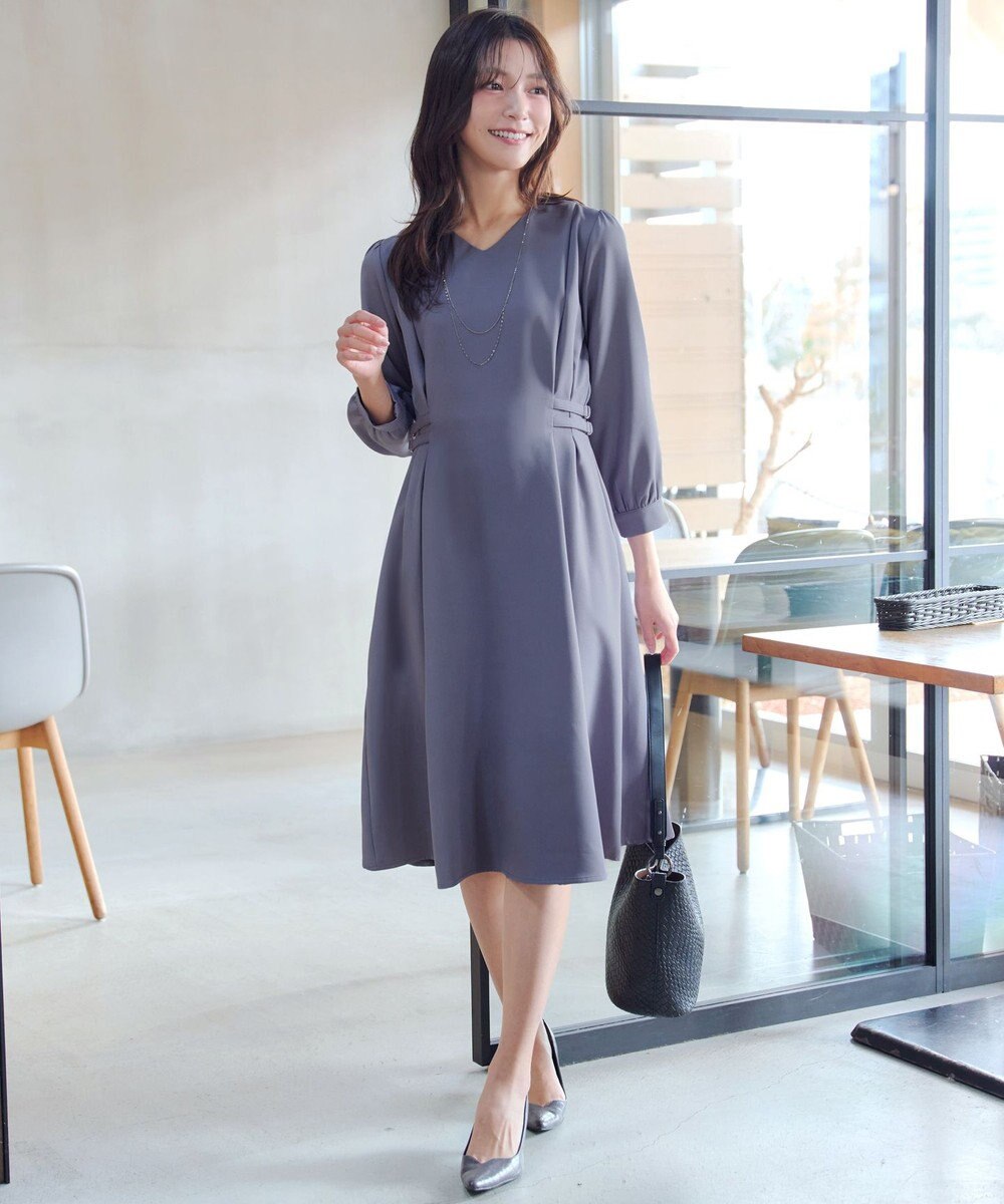Tiaclasse L サイドベルトデザインワンピース 