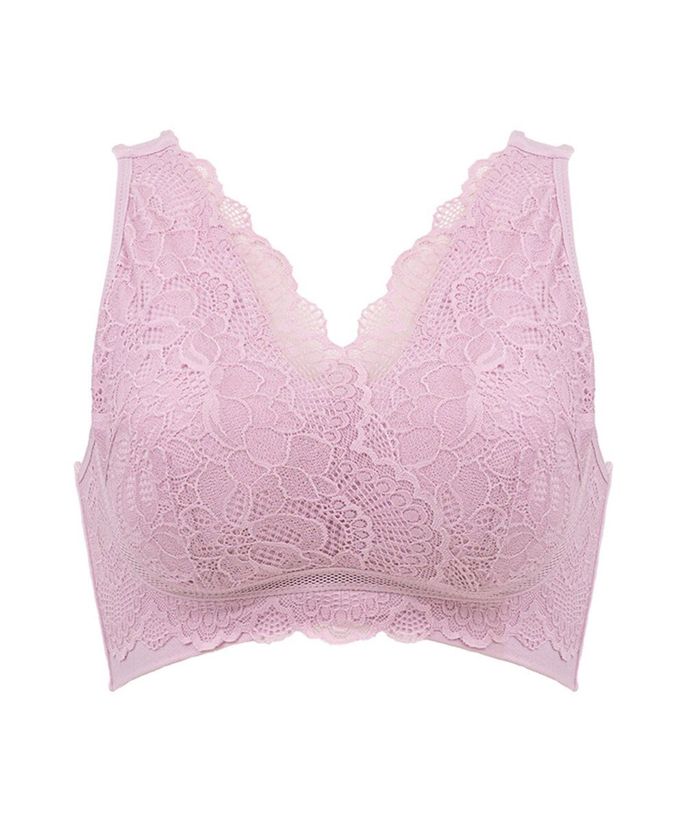 BRADELIS New York 【BRADELIS Me / ノンワイヤー・バストアップ】 カシュクールレーシィナイトブラ 