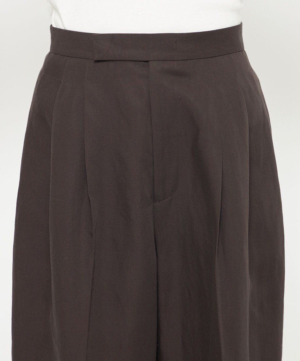 uncrave テンセルライトリネン ワイドパンツ 