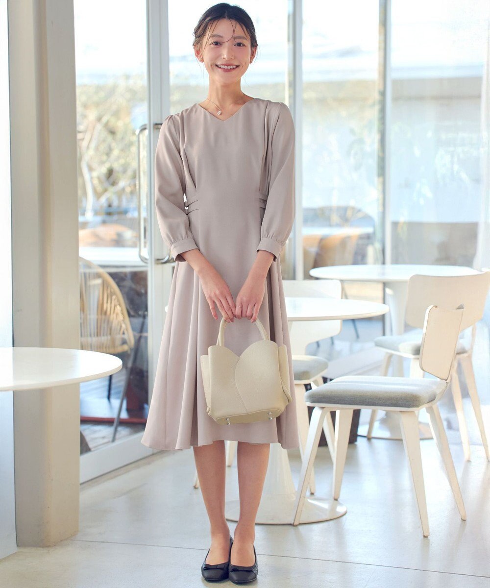 Tiaclasse L サイドベルトデザインワンピース 