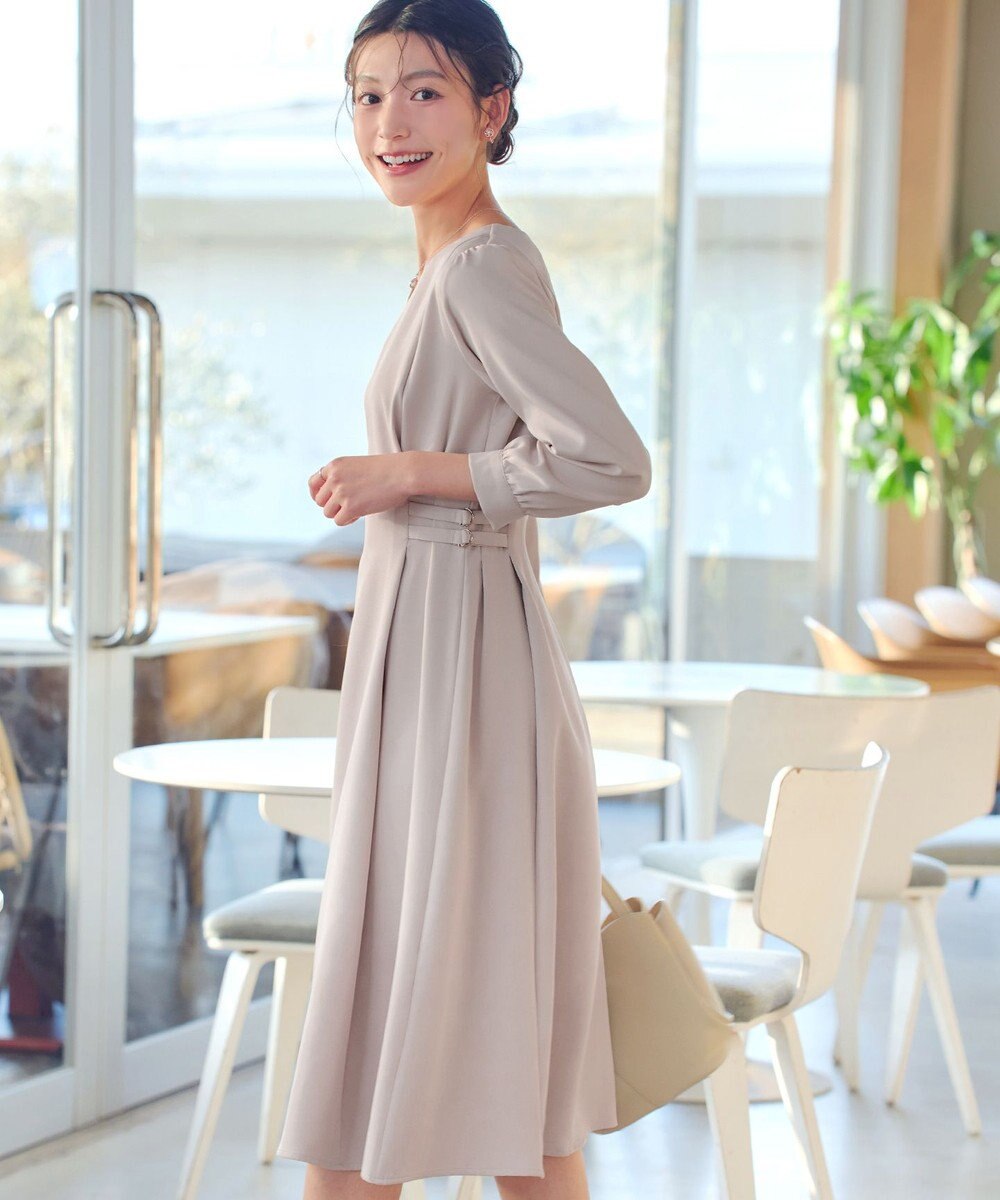 Tiaclasse L サイドベルトデザインワンピース 