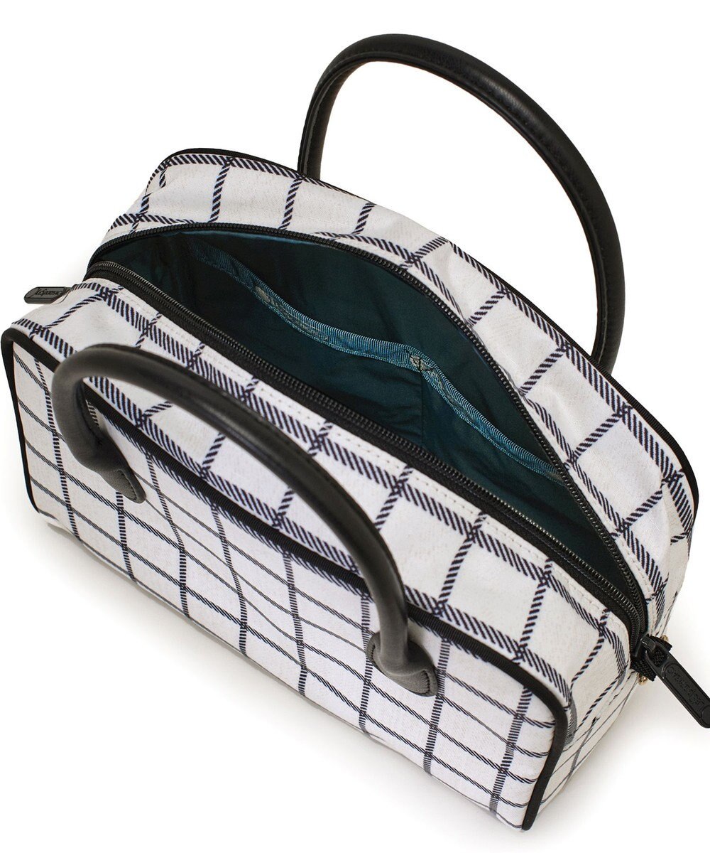 LeSportsac SQUARE TH CROSSBODY/アップタウンモノチェック/ブラック 