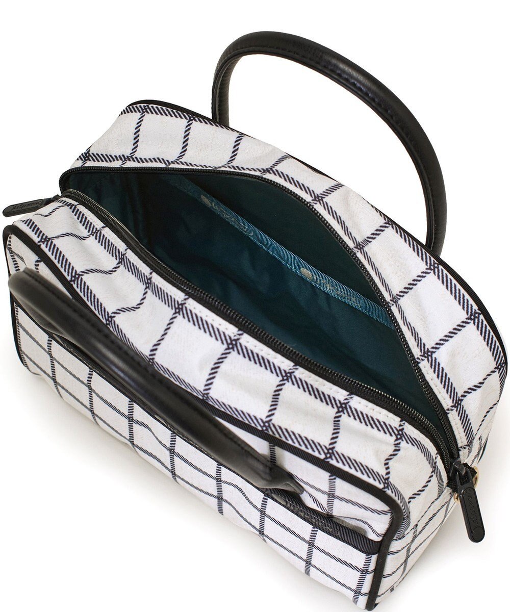 LeSportsac SQUARE TH CROSSBODY/アップタウンモノチェック/ブラック 