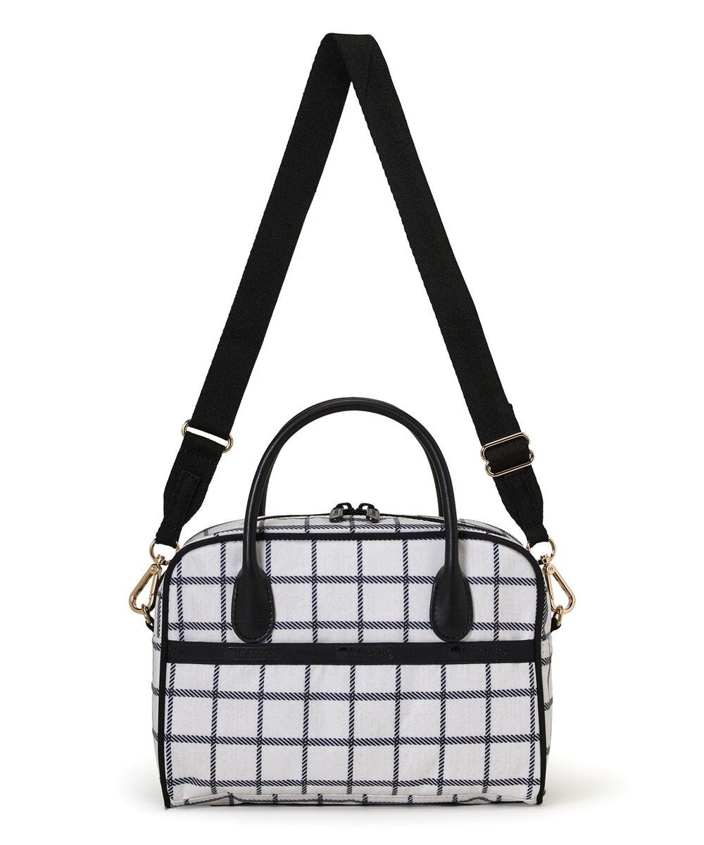 LeSportsac SQUARE TH CROSSBODY/アップタウンモノチェック/ブラック 