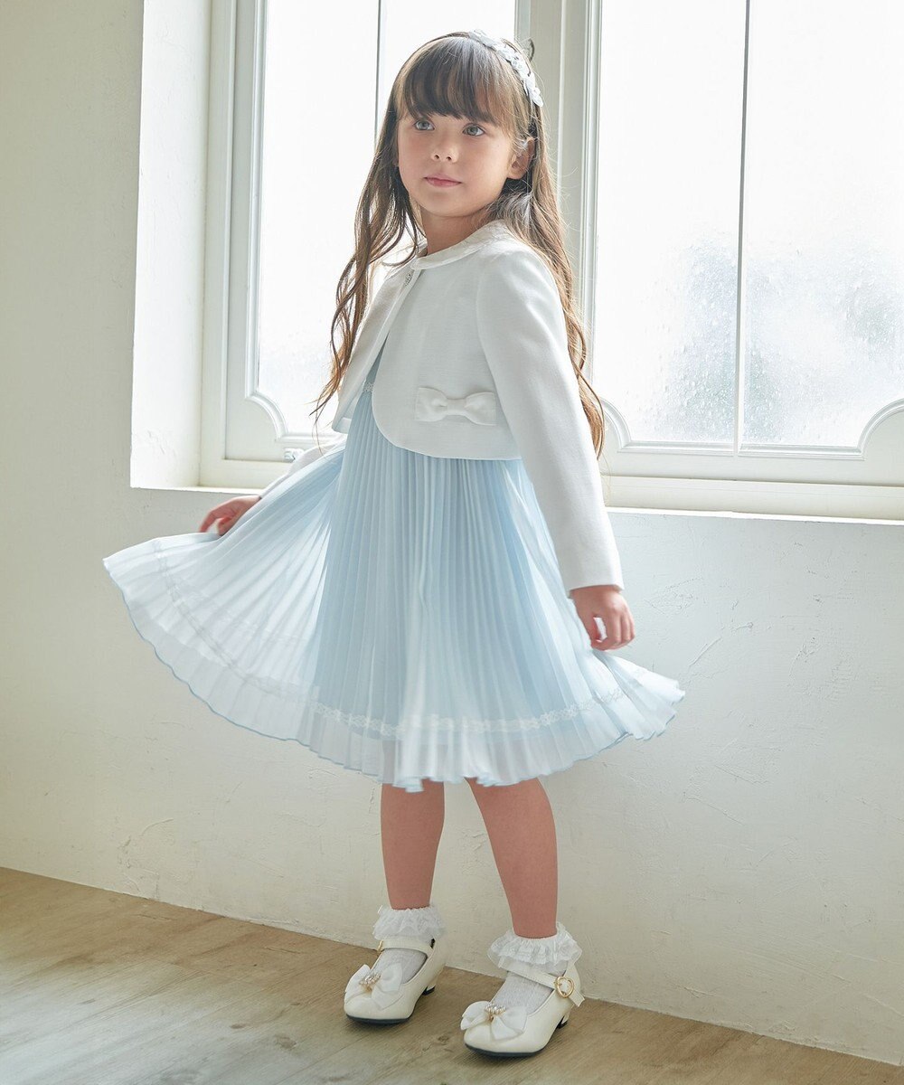 ANY KIDS 【2点セット】ジャケット＋シフォンプリーツワンピース 