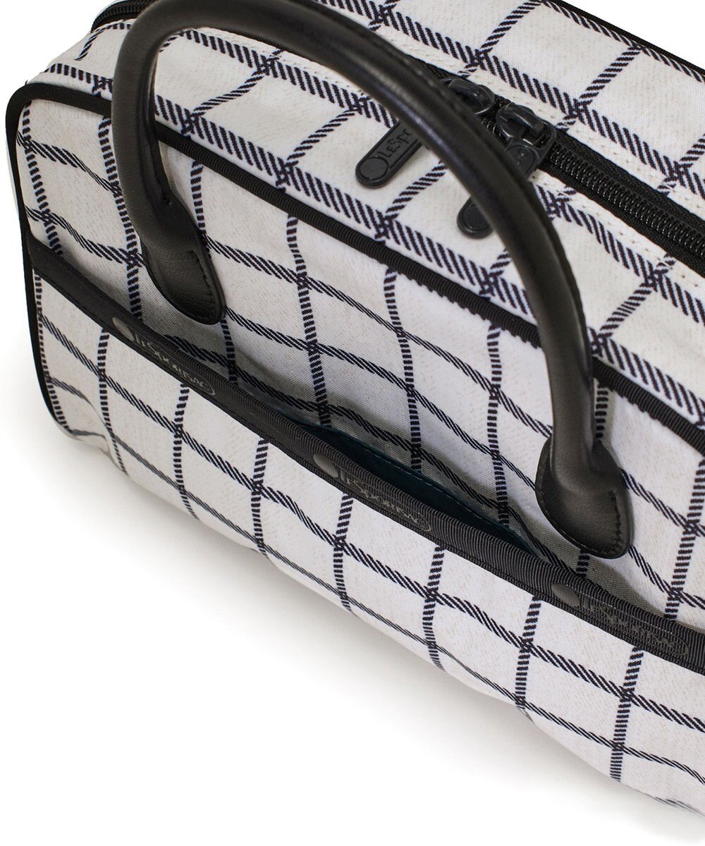 LeSportsac SQUARE TH CROSSBODY/アップタウンモノチェック/ブラック 