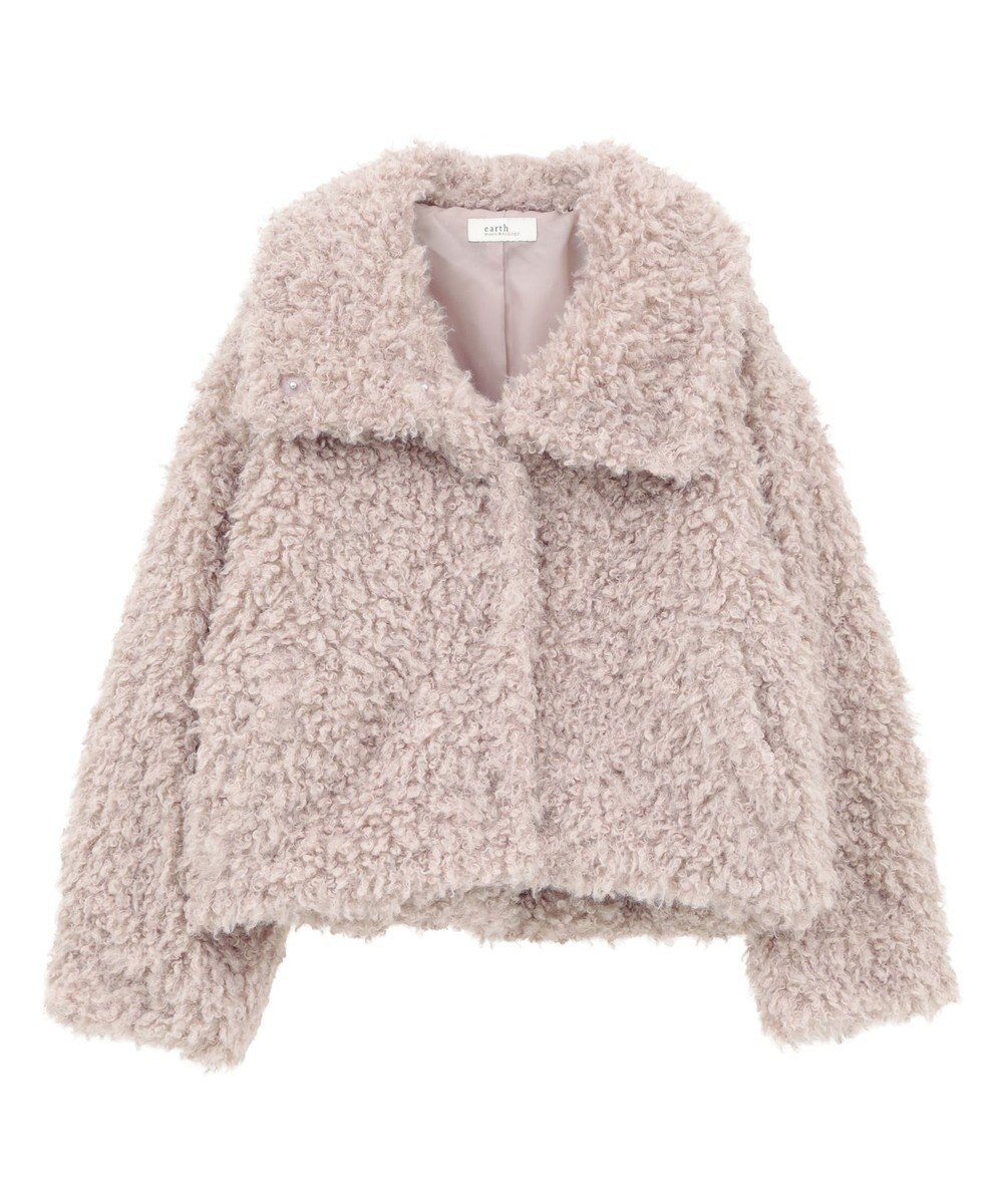 earth music&ecology プードルファーショートブルゾン 