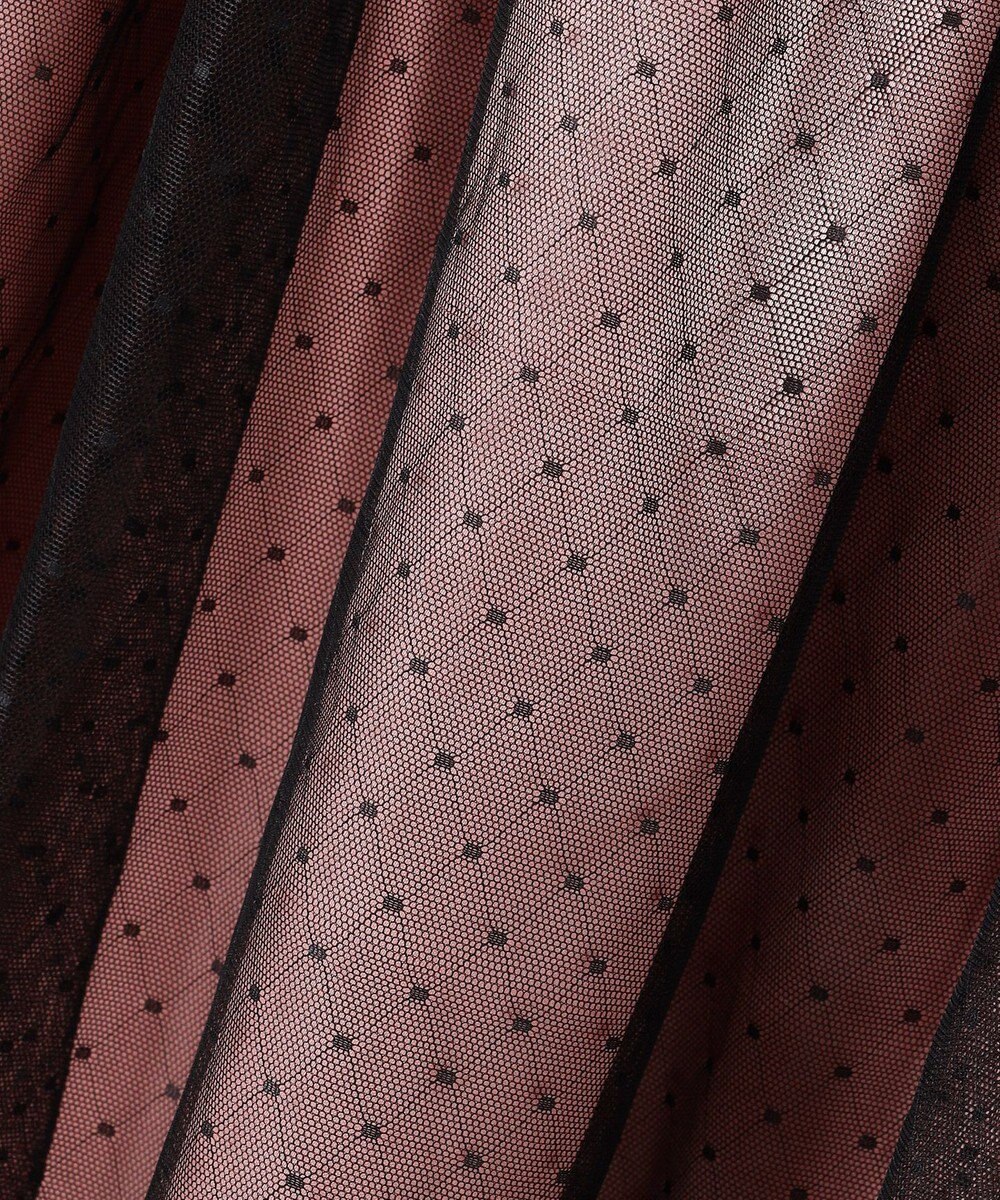 組曲 KIDS 【150-160㎝】チュールドット ドレス 