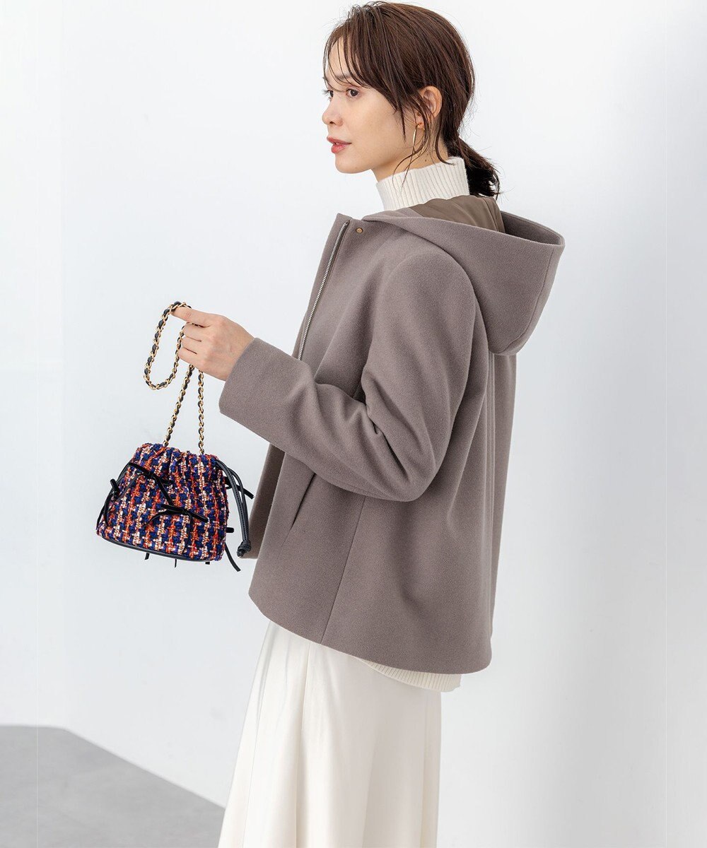 組曲 L ウールモッサ ショートコート 