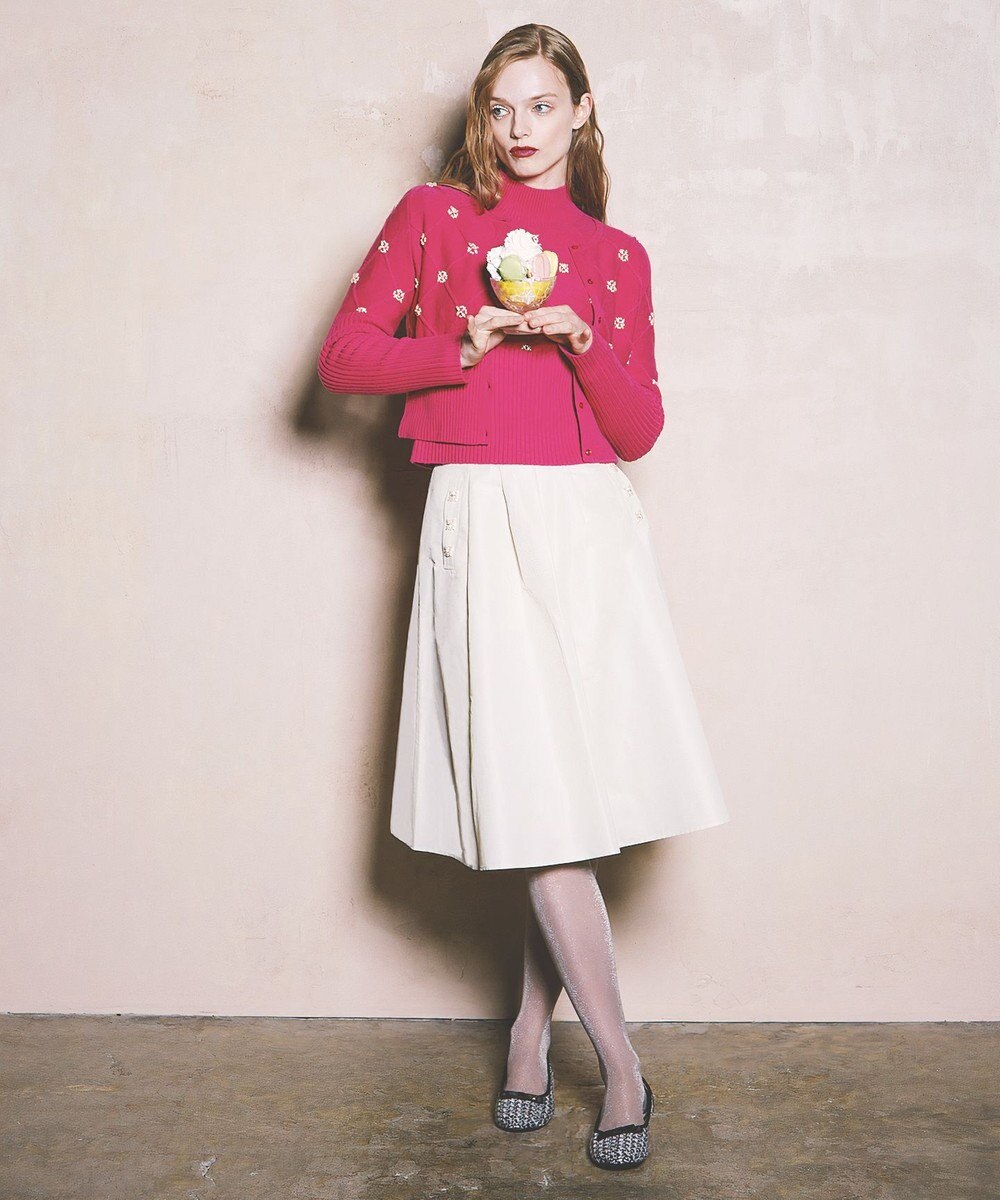 TOCCA 【洗える】PEARL BOUQUET KNIT カーディガン 