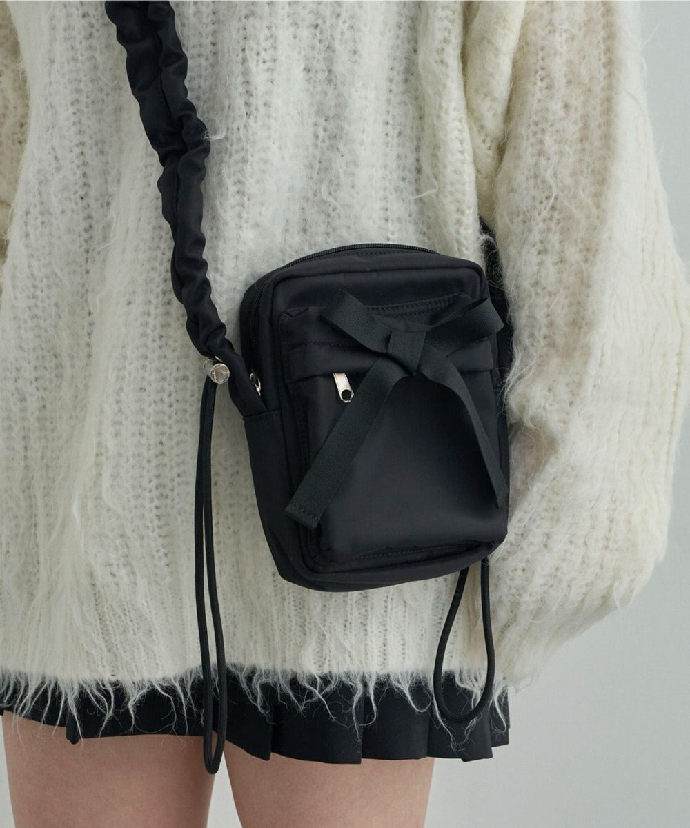 WEGO リボンギャザーミニショルダー 