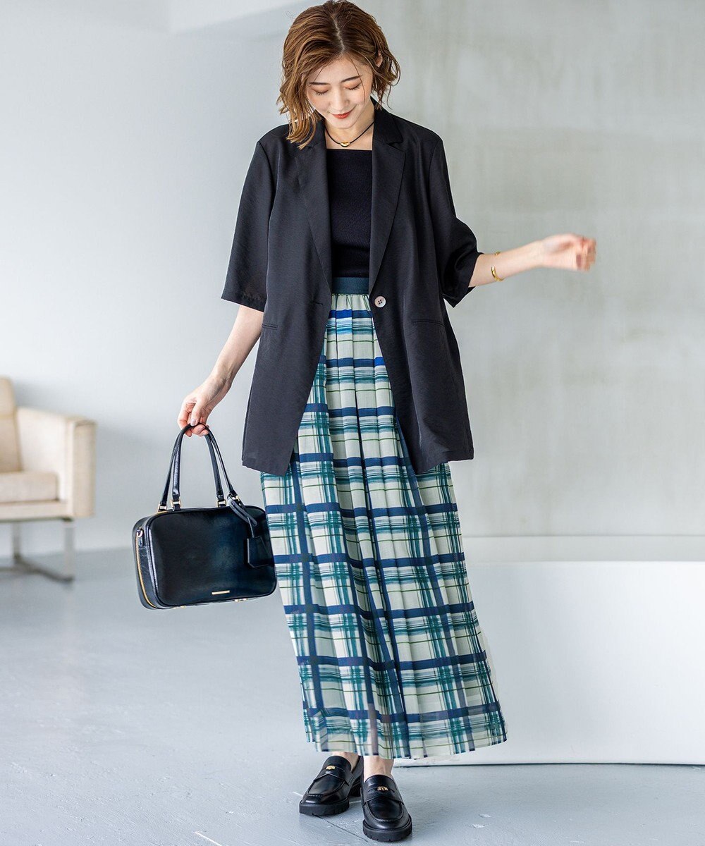 23区 【洗える】シャイニーシアー ニット キャミソール 