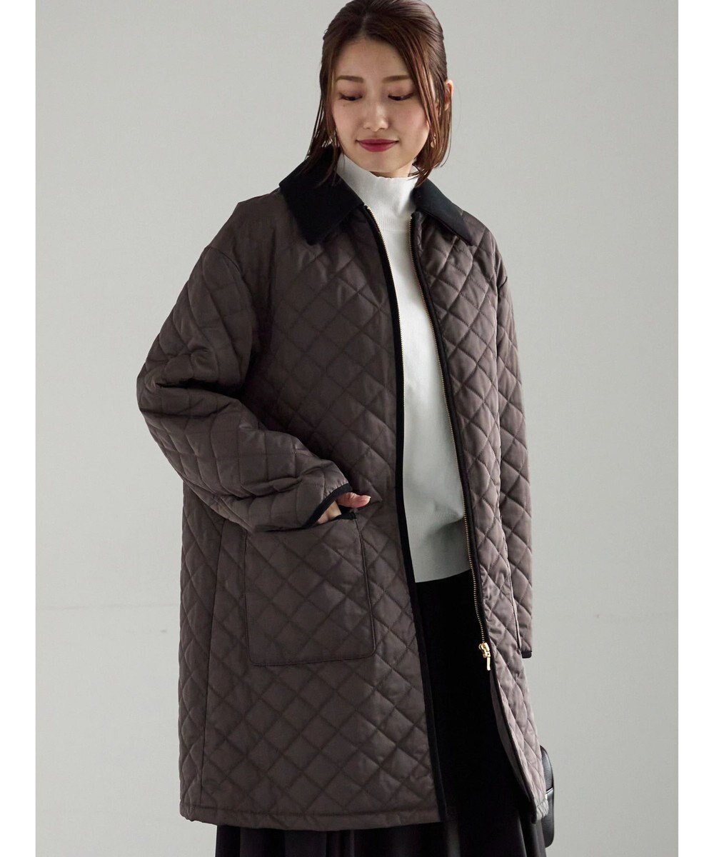 Te chichi キルティングミドルコート 