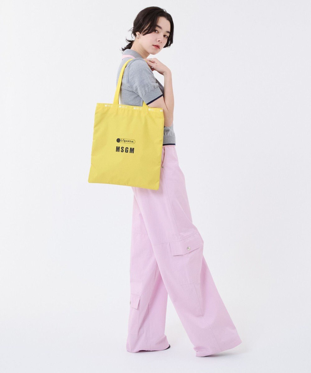 LeSportsac MSGM LG EMERALD TOTE/ロゴトートイエロー 
