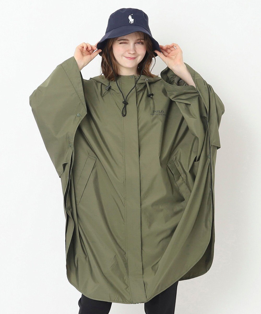 MOONBAT 【WEB限定/遮光/撥水】POLO RALPH LAUREN 晴雨兼用 バケットハット ／つば遮光生地 レインハット あご紐 