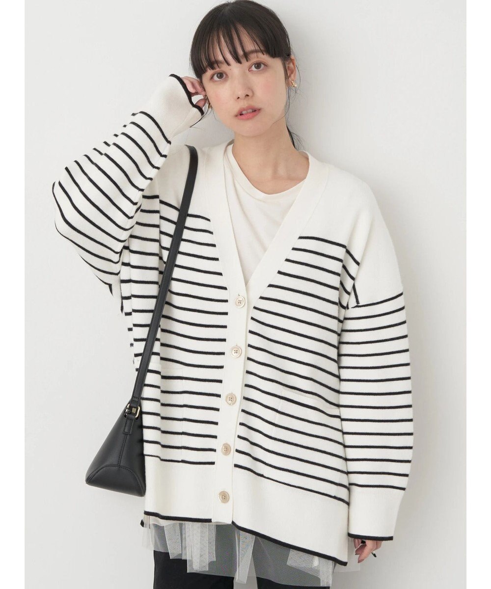 earth music&ecology やわらかタッチＶネックカーディガン 