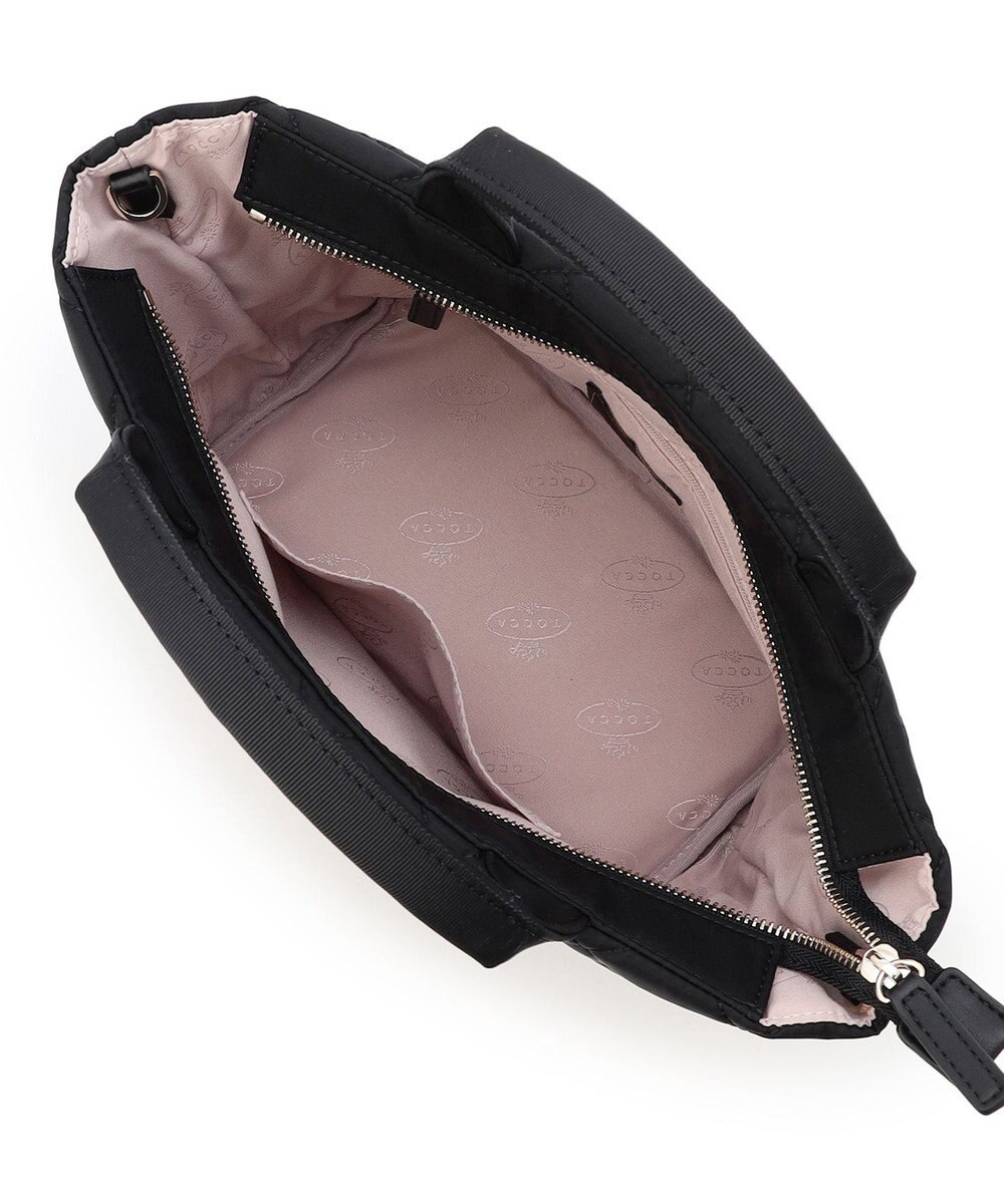 TOCCA TRACE PAVE FASTENER TOTE ナイロンキルトバッグ 