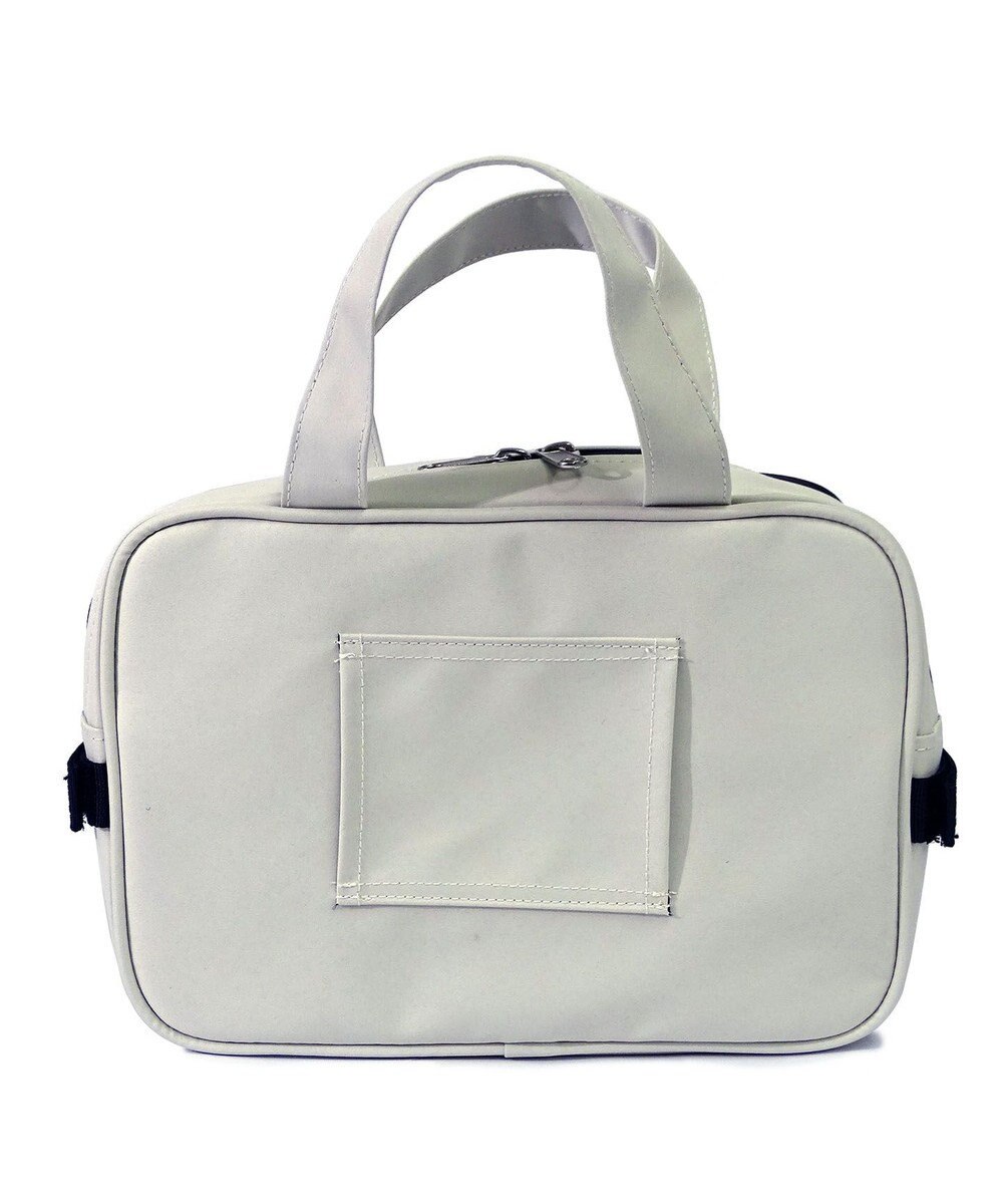 +RING 【プラスリング】傘生地を使用したボストンバッグ  waterproofed mini boston bag WHT Sr.404 