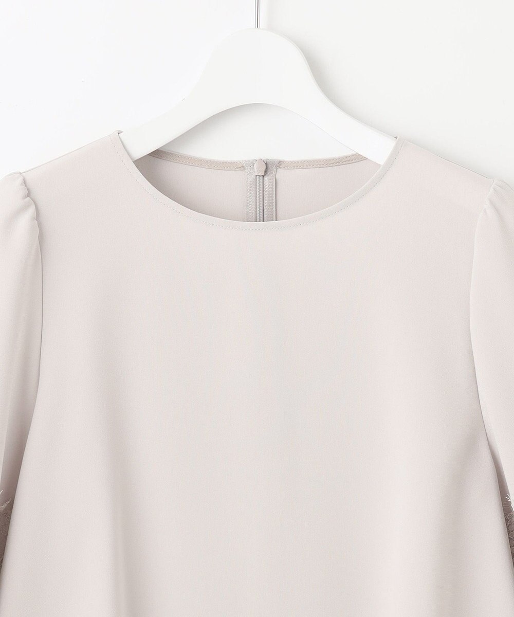 23区 【セットアップ対応】トリアセダブルジョーゼット ブラウス 