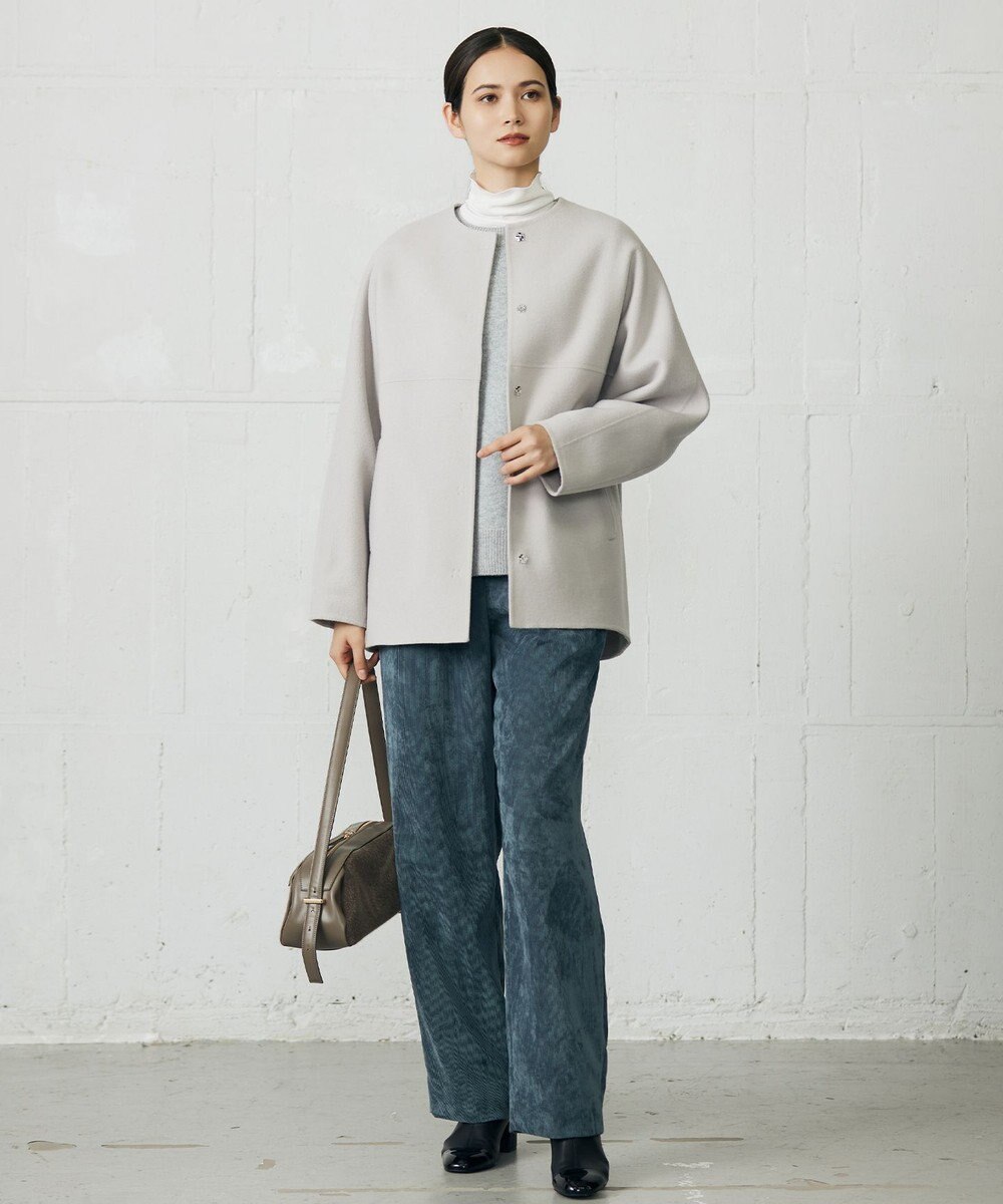 自由区 S 【カタログ掲載】ウールカシミヤブレンドスパンコールラグランスリーブ ニット 