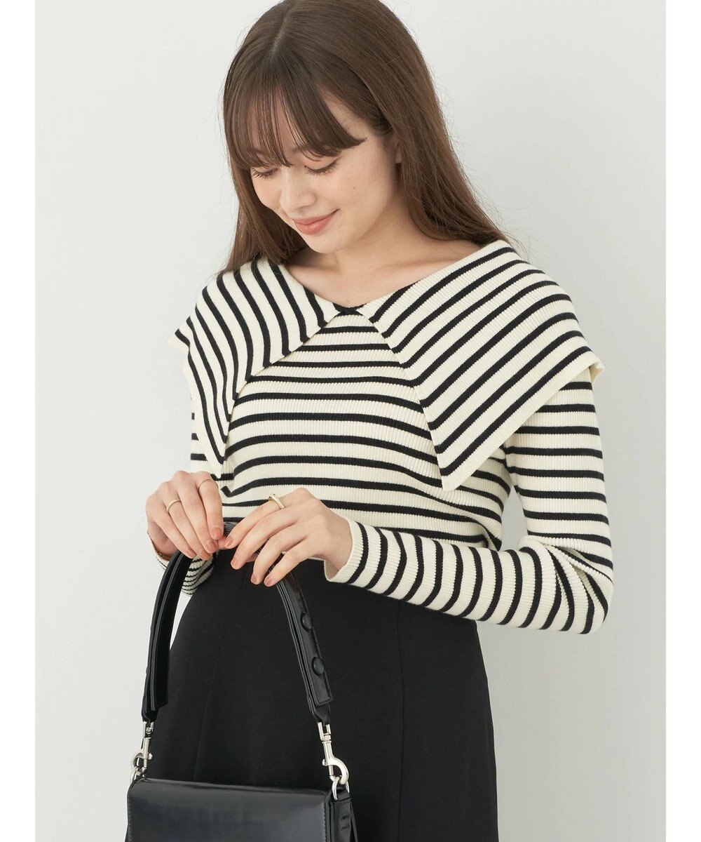 earth music&ecology ＢＩＧカラーニットプルオーバー 