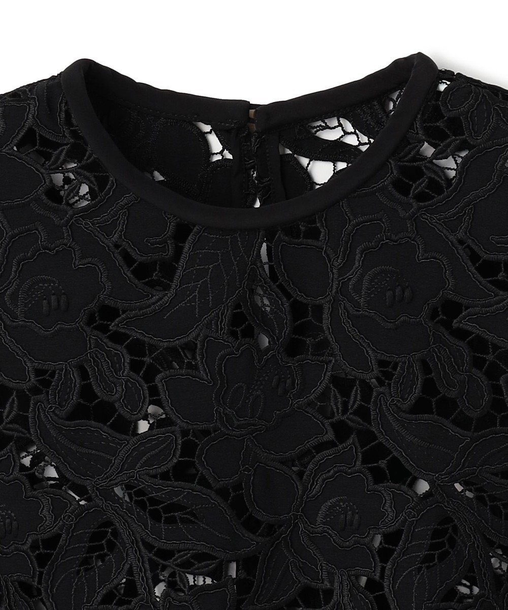 BEIGE， CITRINE / エンブロイダリーレースノースリーブブブラウス 