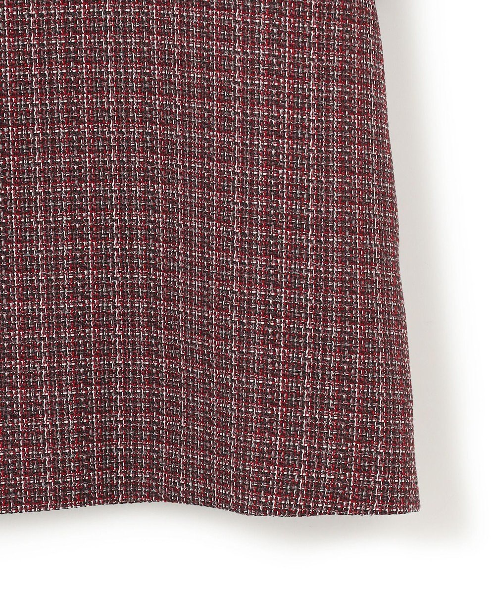 23区 L 【洗える】ツイーディーカラーミックス ハーフスリーブ ブラウス 