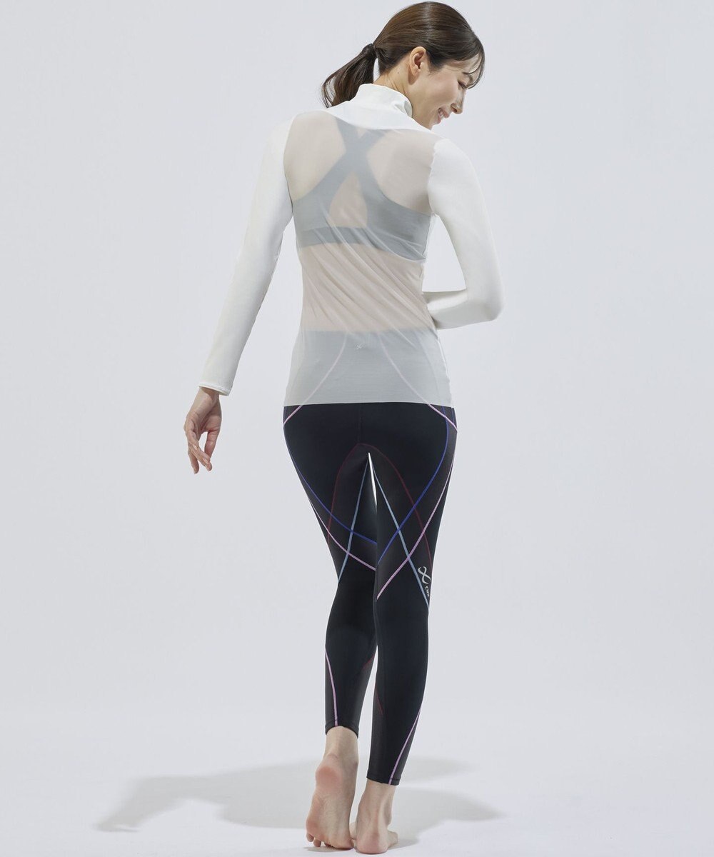 CW-X 【WOMEN】 CW-X シアートップス メッシュ素材(本体) 屋外スポーツ テニス ゴルフ インナー 長袖 ハイネック レディース CHY069 /ワコール 