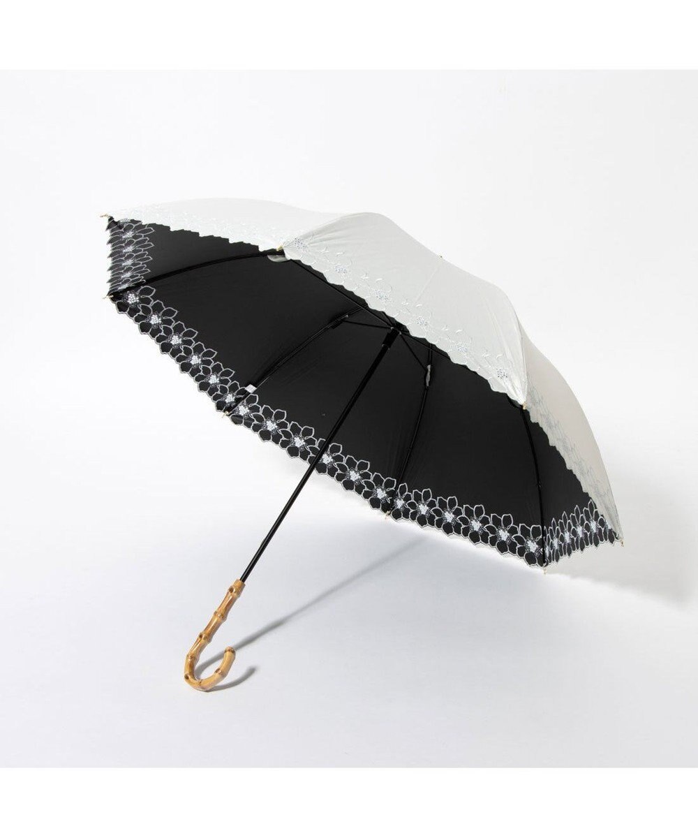 UNBILLION cache nez / グレースフラワー刺繍ショートパラソル 