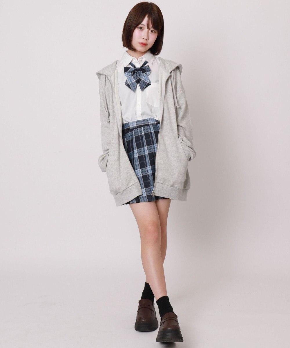 WEGO 【SCHOOLITEM】ルーズフィットZIPパーカー 