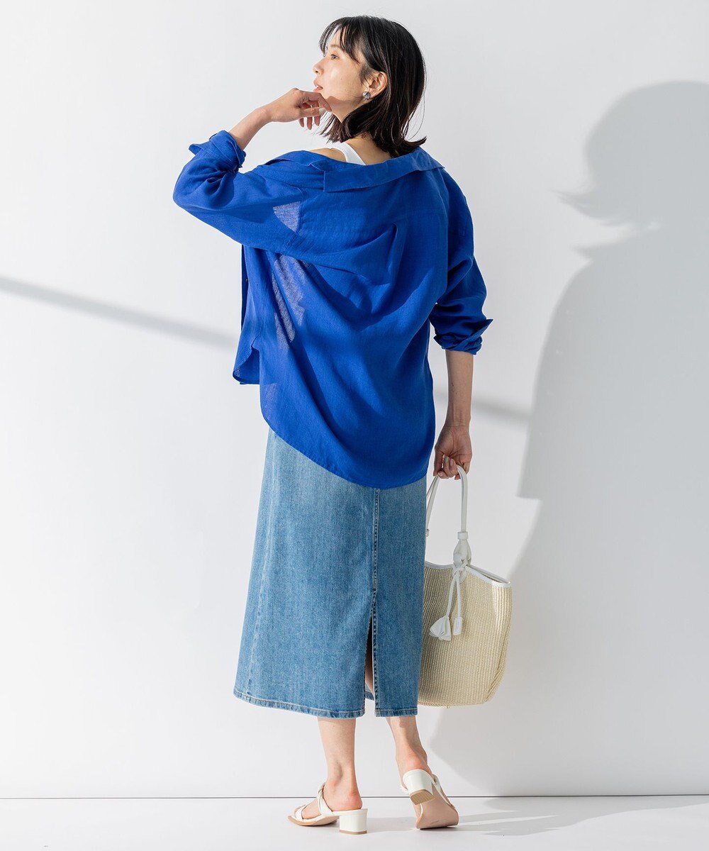 23区 L 【CLASSY. 9月号掲載/WEB限定カラーあり】LIBECO ベーシック シャツ 