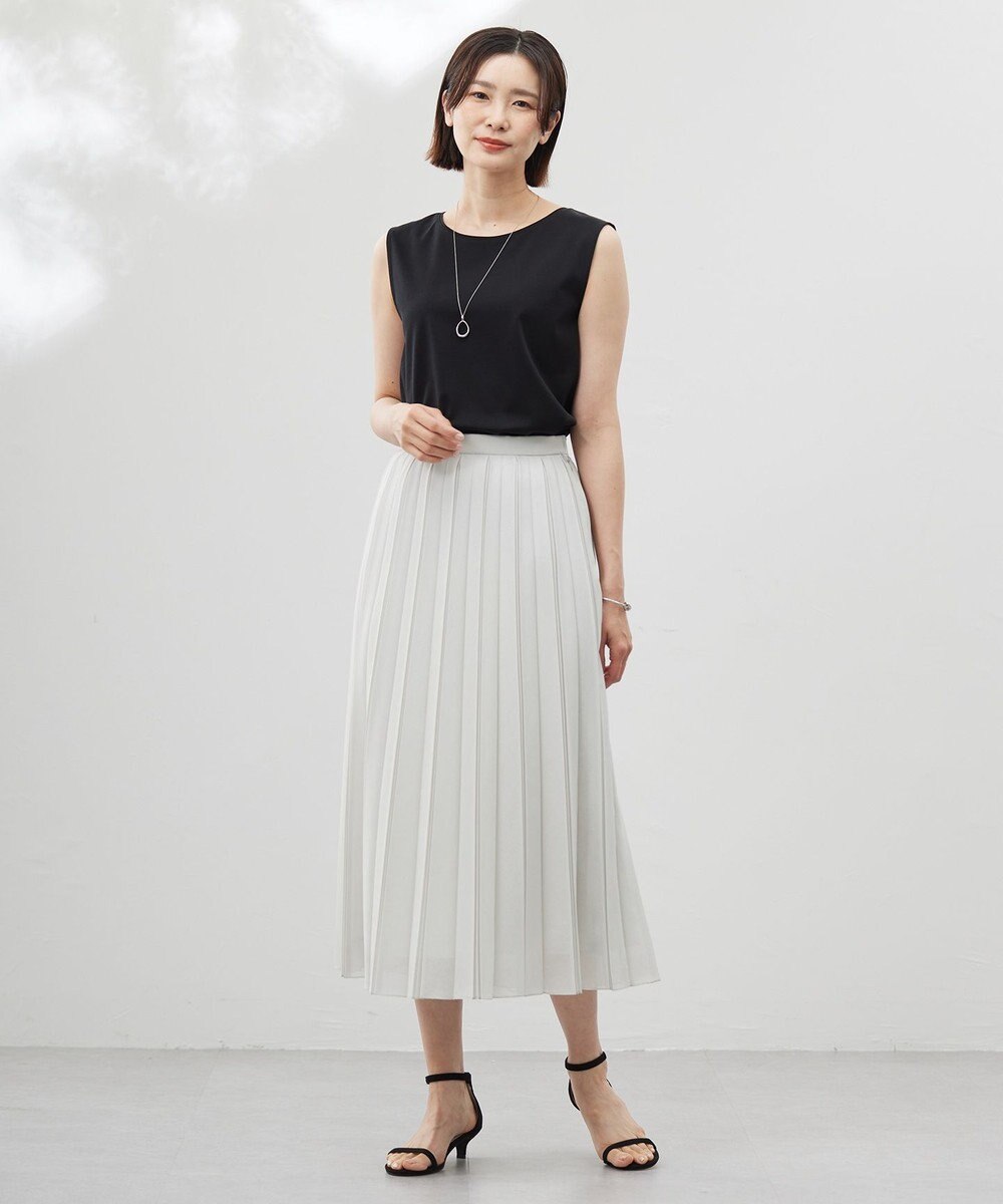 J.PRESS LADIES 【洗える】シアータフタ プリーツ スカート 