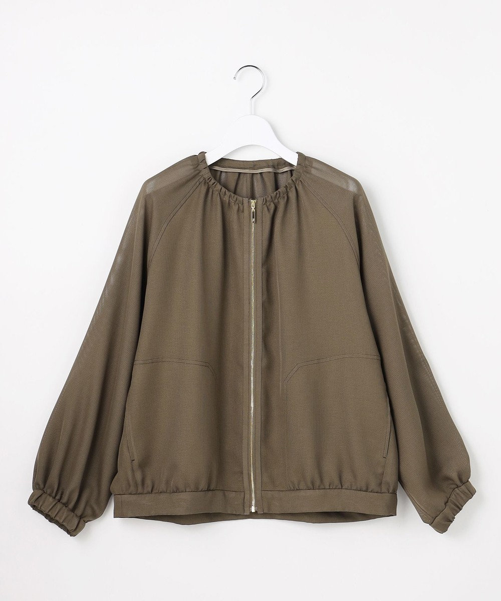 自由区 【洗える】メッシュ ブルゾン 