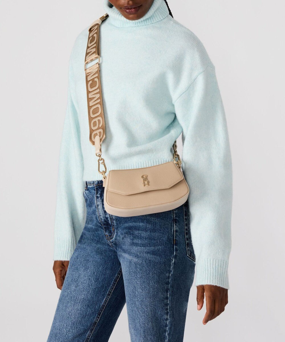 STEVE MADDEN BTAIGA ラウンドフラップショルダー2WAYバッグ 