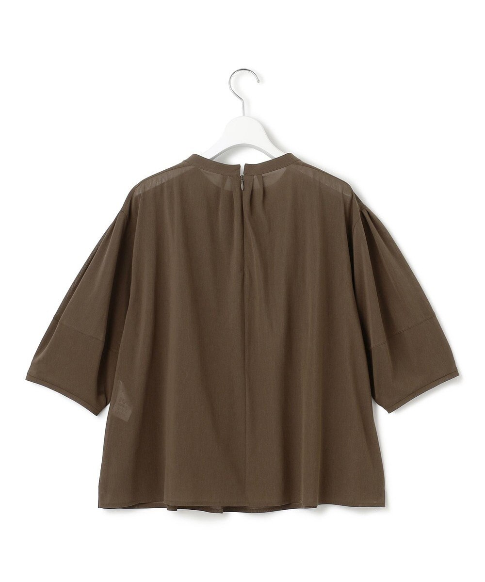 23区 S 【洗える】クリアトリコットジャージー ギャザーフォルム カットソー 