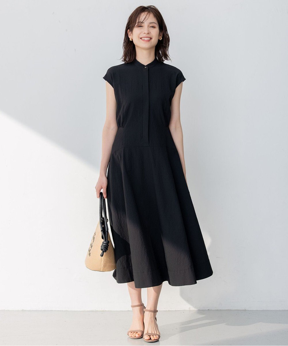 組曲 S 【WEB限定カラー・洗える】サッカーストレッチ ワンピース 