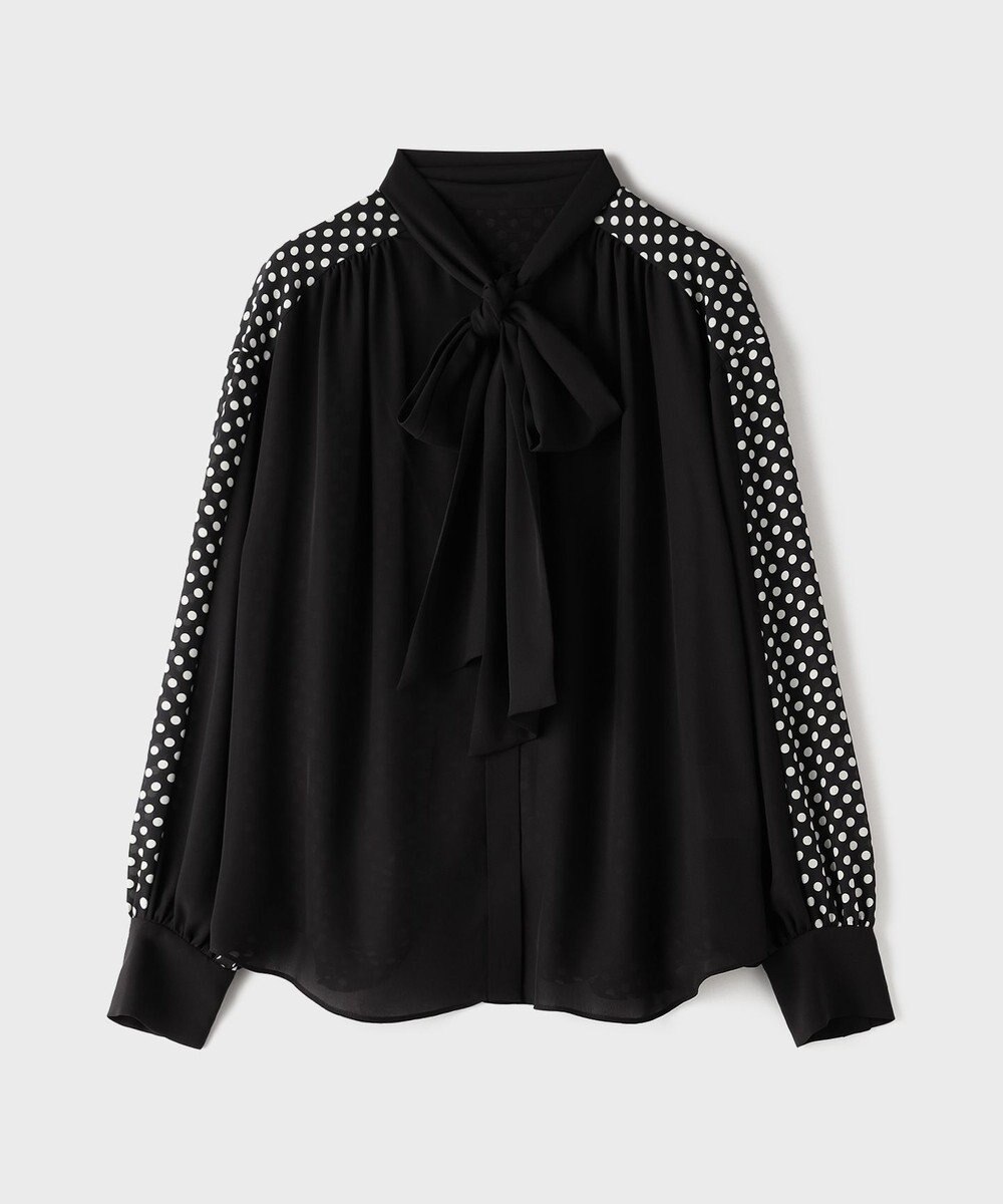 GRACE CONTINENTAL ドットコンビブラウス 