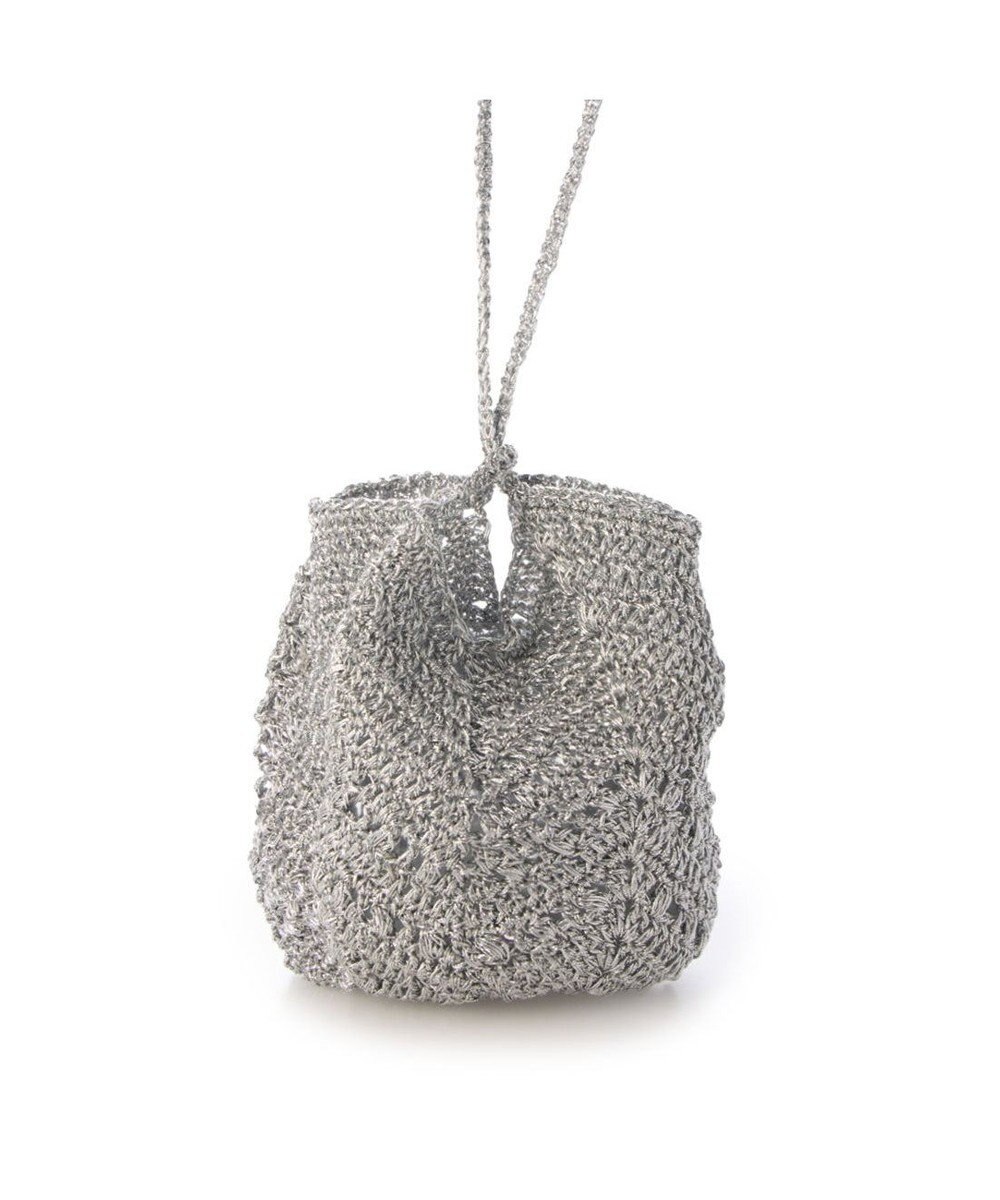 UNBILLION カシュカシュ cachecache / メタリック糸手編みポシェット 