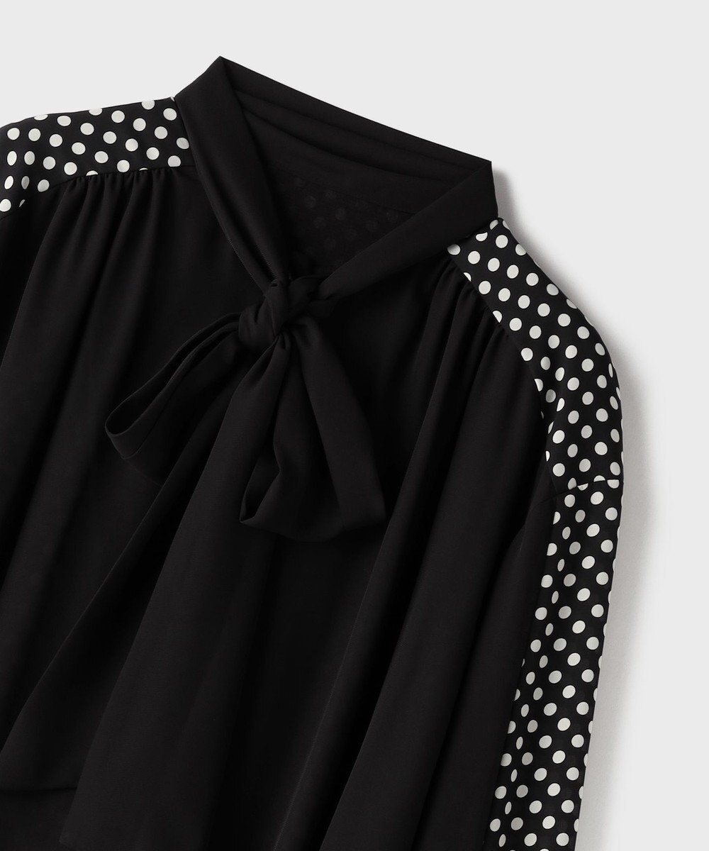 GRACE CONTINENTAL ドットコンビブラウス 