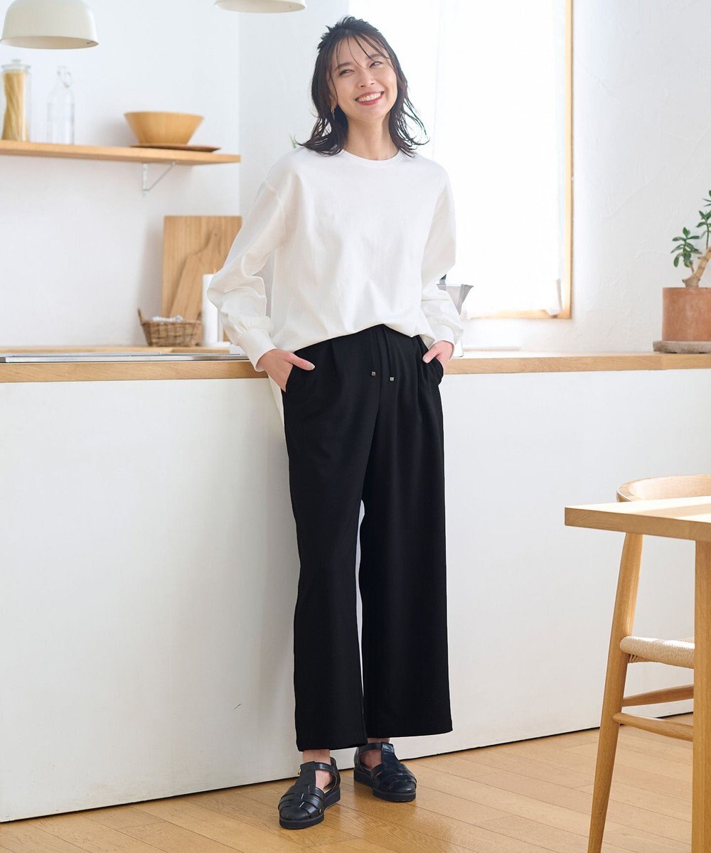 ANY L 【洗濯機可・UVケア】ビューティベーシックロングＴシャツ 