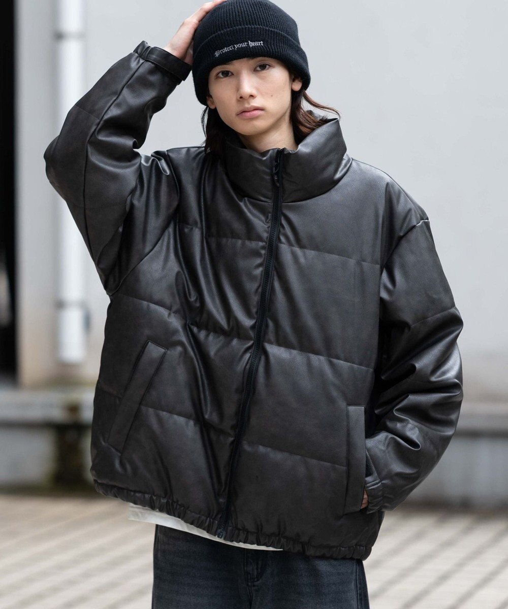 WEGO 【ユニセックス着用ITEM】PUパファーブルゾン 
