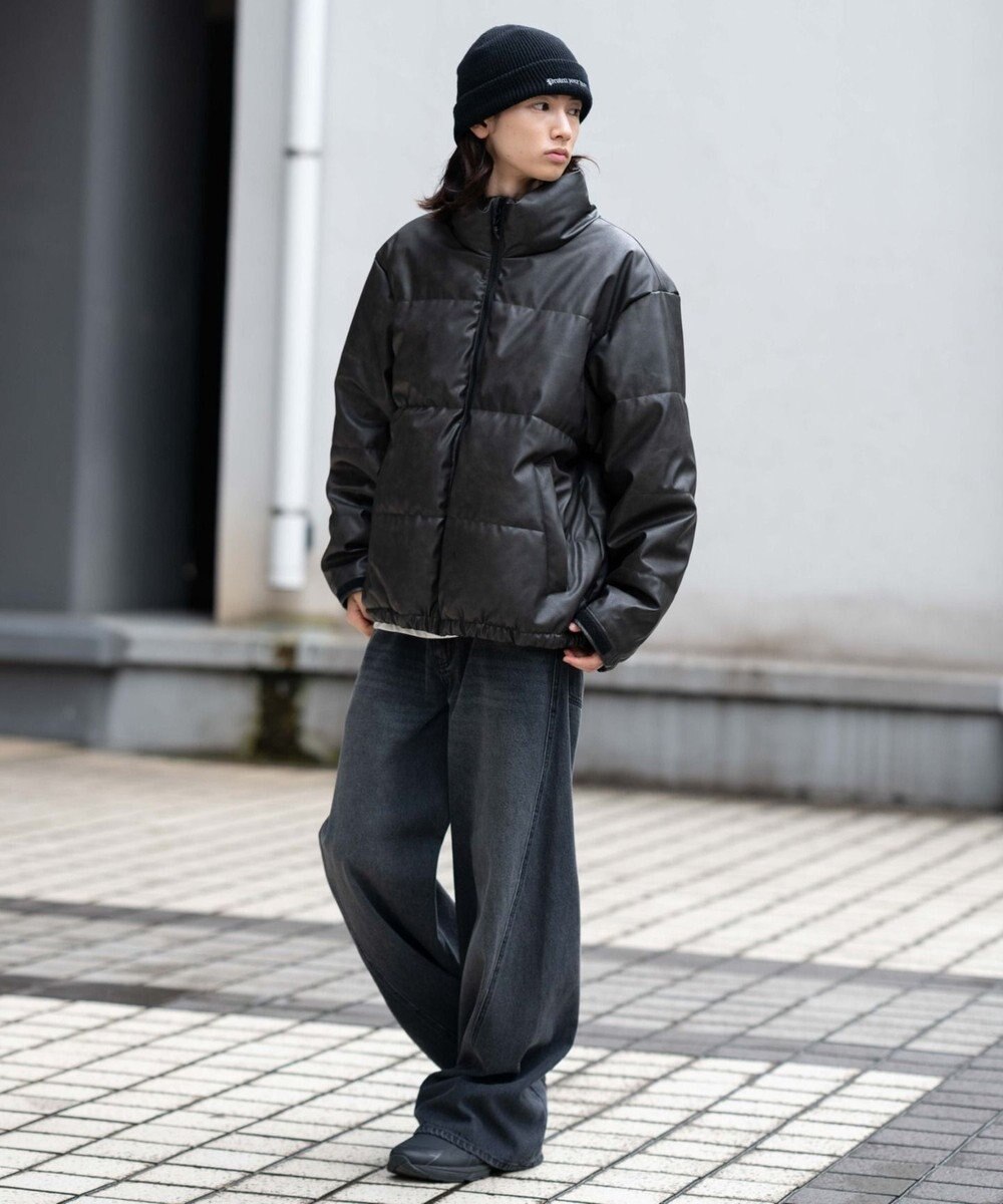 WEGO 【ユニセックス着用ITEM】PUパファーブルゾン 