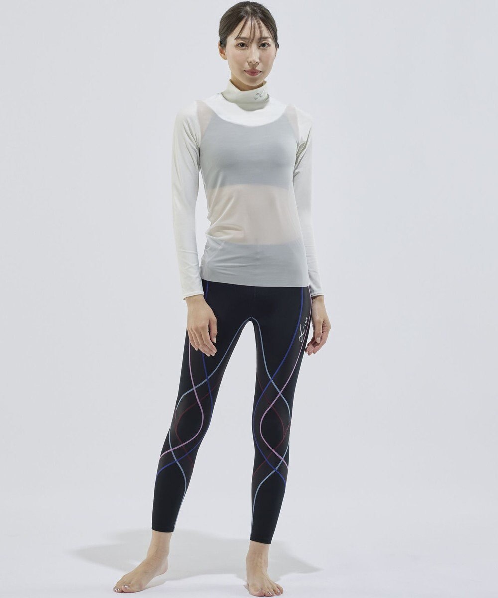 CW-X 【WOMEN】 CW-X シアートップス メッシュ素材(本体) 屋外スポーツ テニス ゴルフ インナー 長袖 ハイネック レディース CHY069 /ワコール 