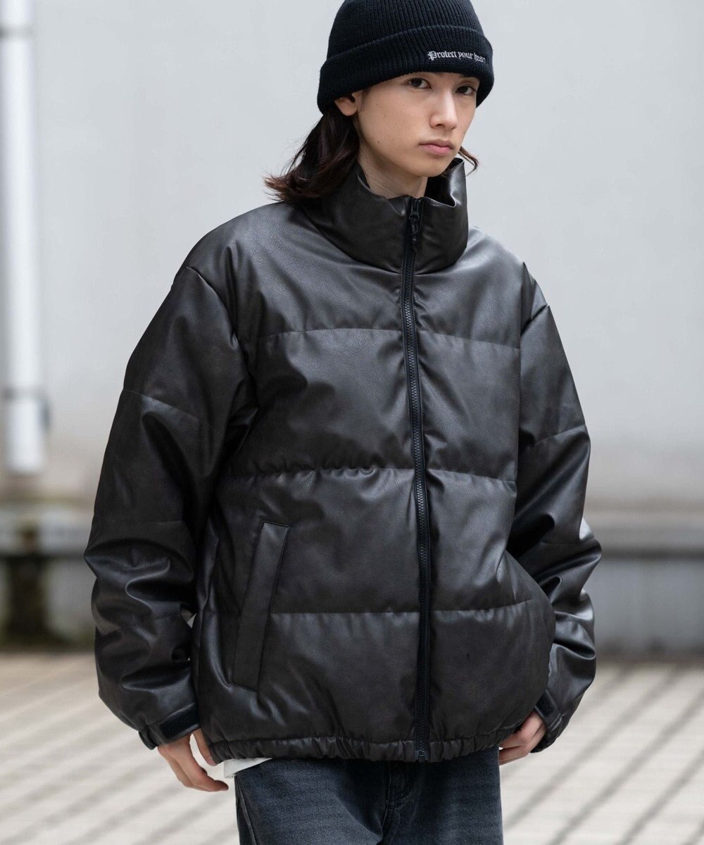 WEGO 【ユニセックス着用ITEM】PUパファーブルゾン 