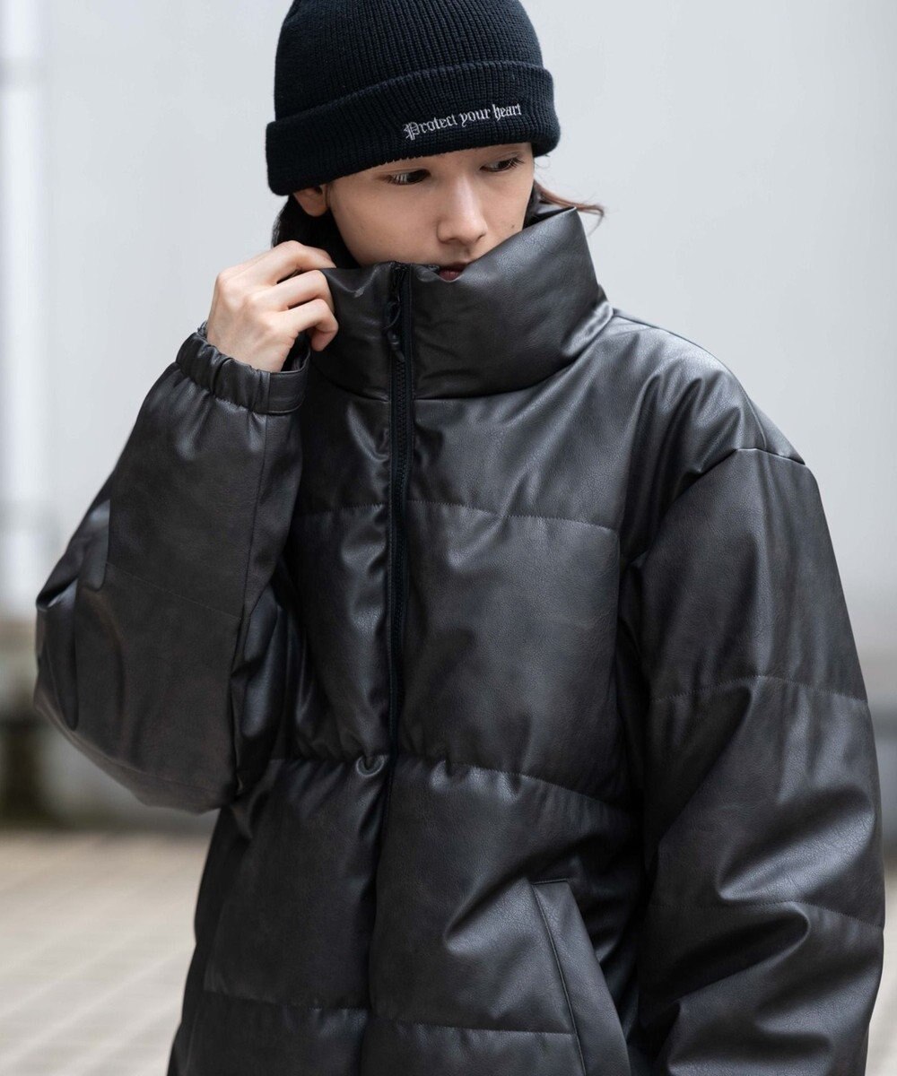 WEGO 【ユニセックス着用ITEM】PUパファーブルゾン 