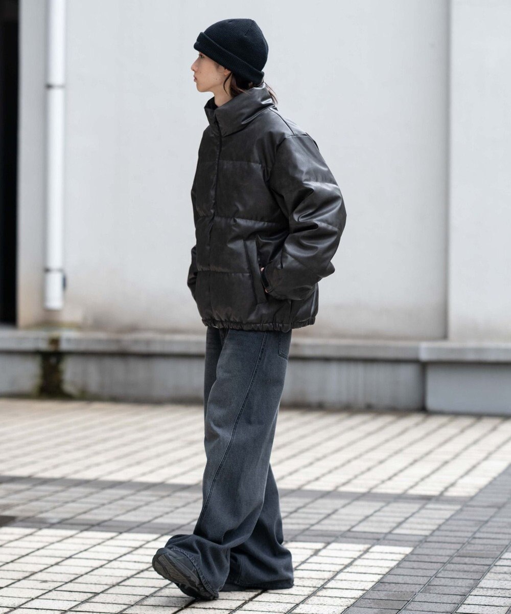 WEGO 【ユニセックス着用ITEM】PUパファーブルゾン 