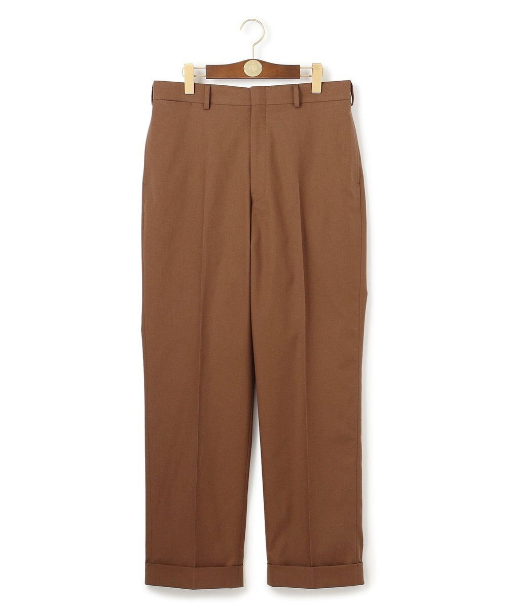 J.PRESS MEN 【J.PRESS ORIGINALS】Magic Cuba Wool Cotton Hopsack New Piped Stem Slacks 